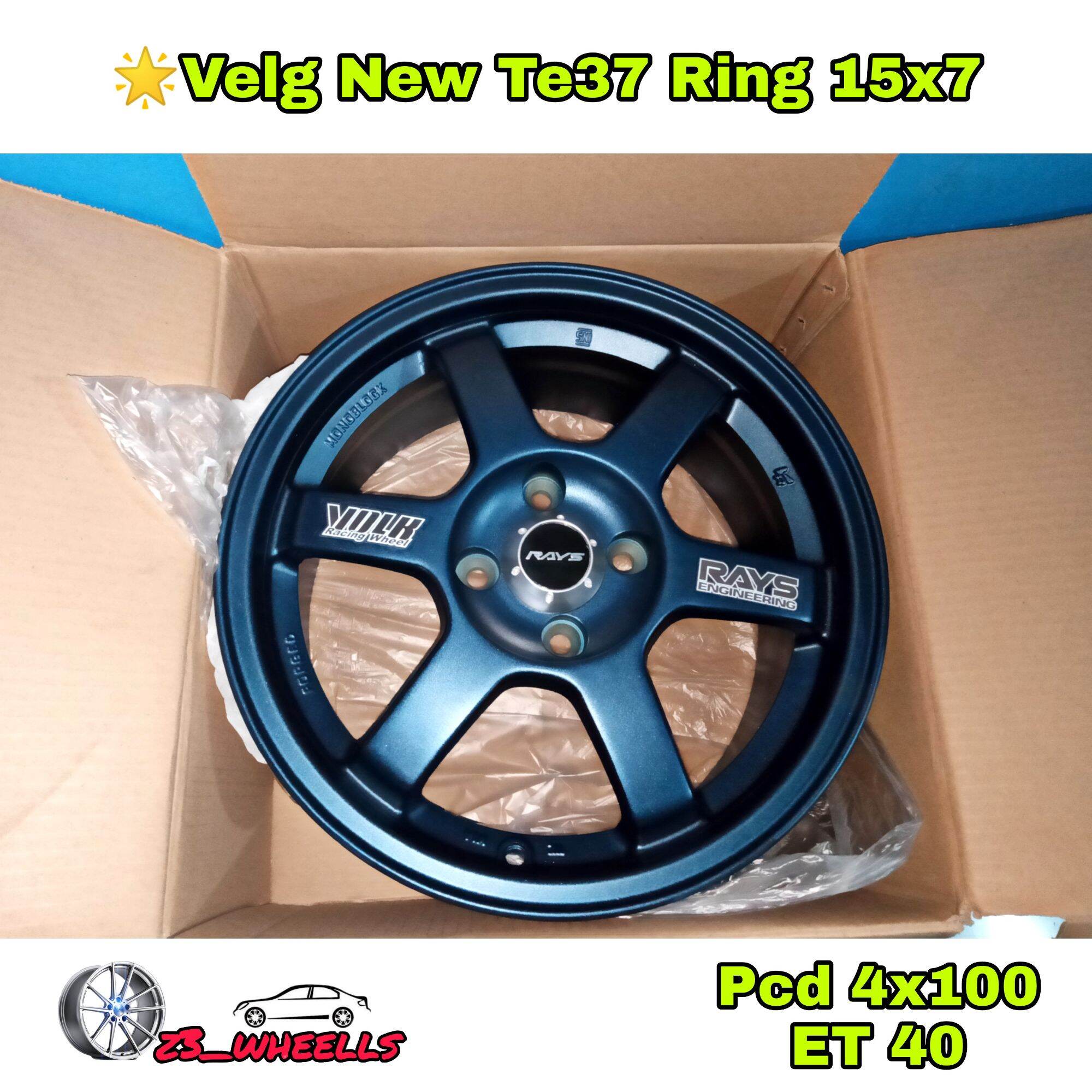 Velg Te37 Ring 15 Lebar 7 Pcd 4x100 Blue Metallic | Lazada Indonesia