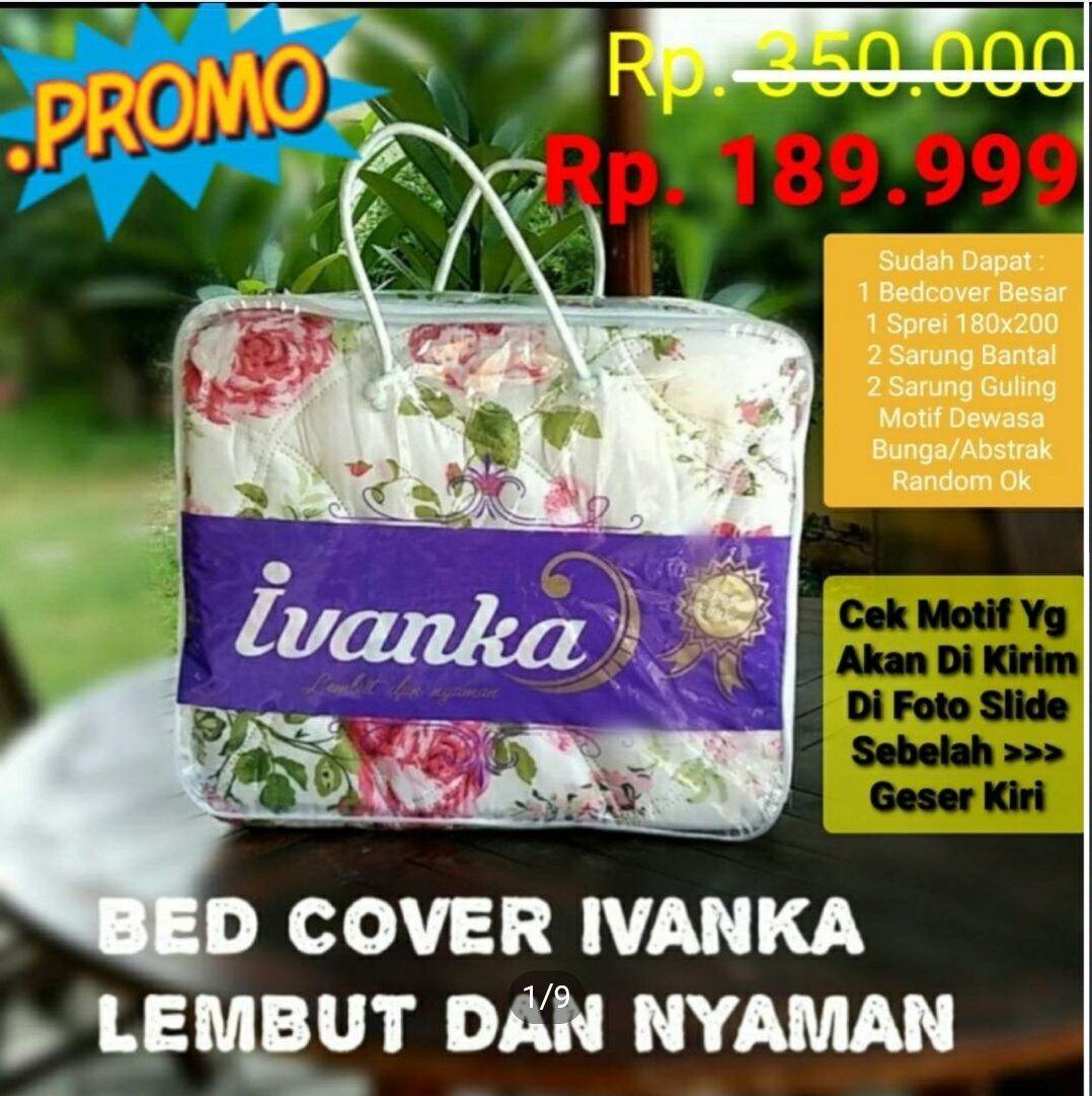 Bedcover 180x200 Murah Harga Promo Sudah Lengkap Dengan 1 Set Sprei Sarung Bantal Dan Gulingnya Lazada Indonesia