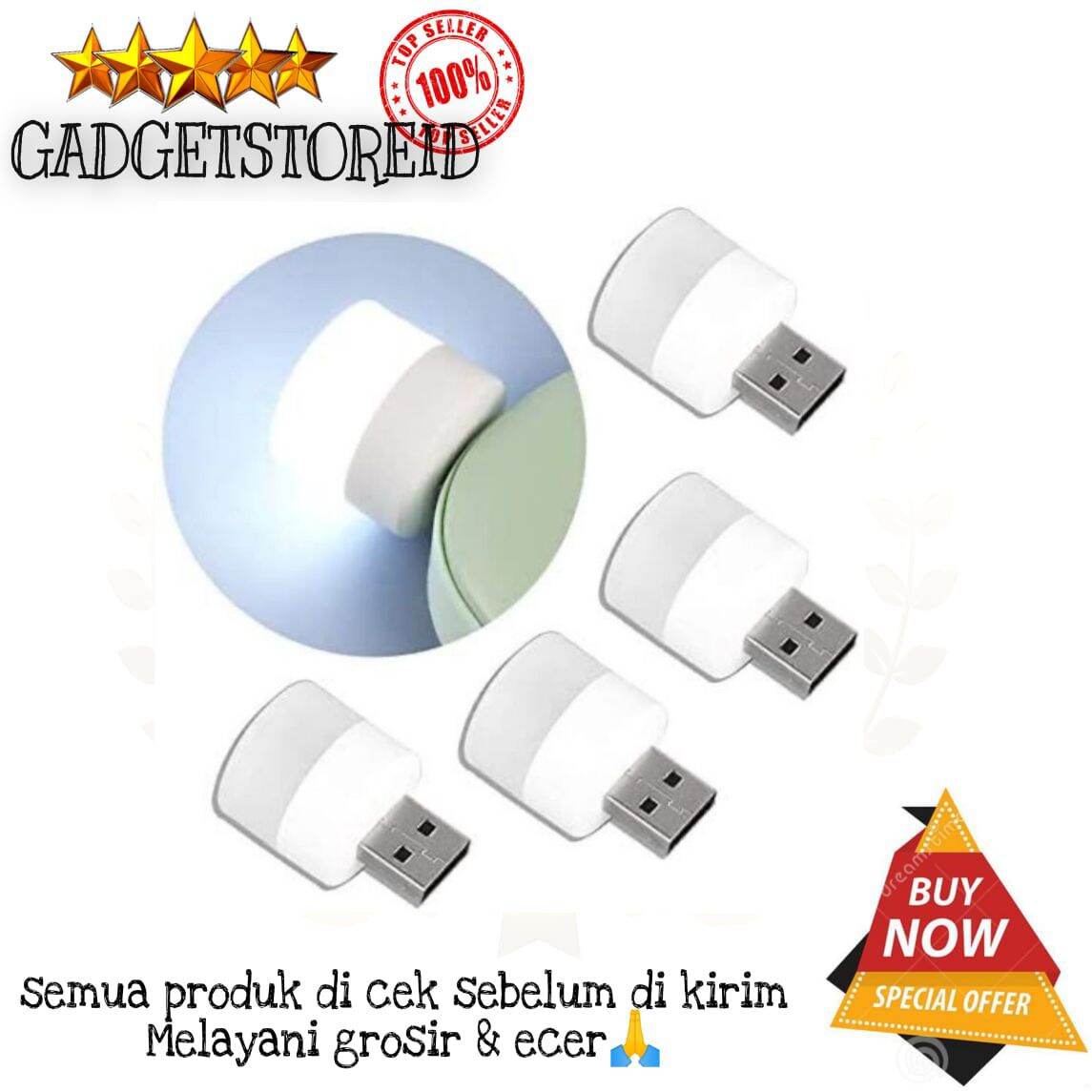GG - Lampu LED USB mini night light lampu baca tidur travel