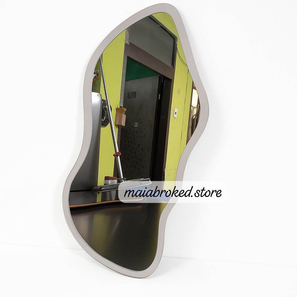 Kaca Cermin Aestetic Model Abstrax Cermin rias make up Gantung Dinding 60x28