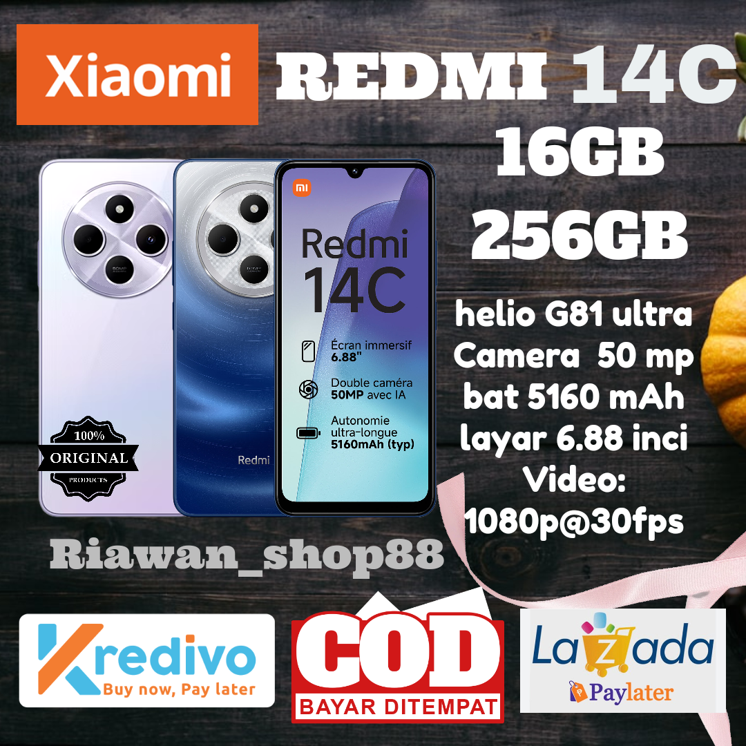 HP Redmi 14C promo {NFC} 16GB/256GB RAM, bat 5160mAh, Cam 50MP, G81 ultra chip official warranty 1 year,( IMEI registered dikemarria) Giá 1,445,000 Đồng*Miễn phí vận chuyển
