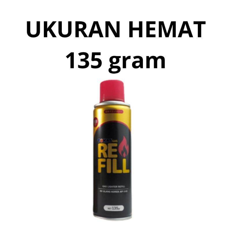 gas isi ulang korek api 235 gram ukuran besar, tokai gas refill ...