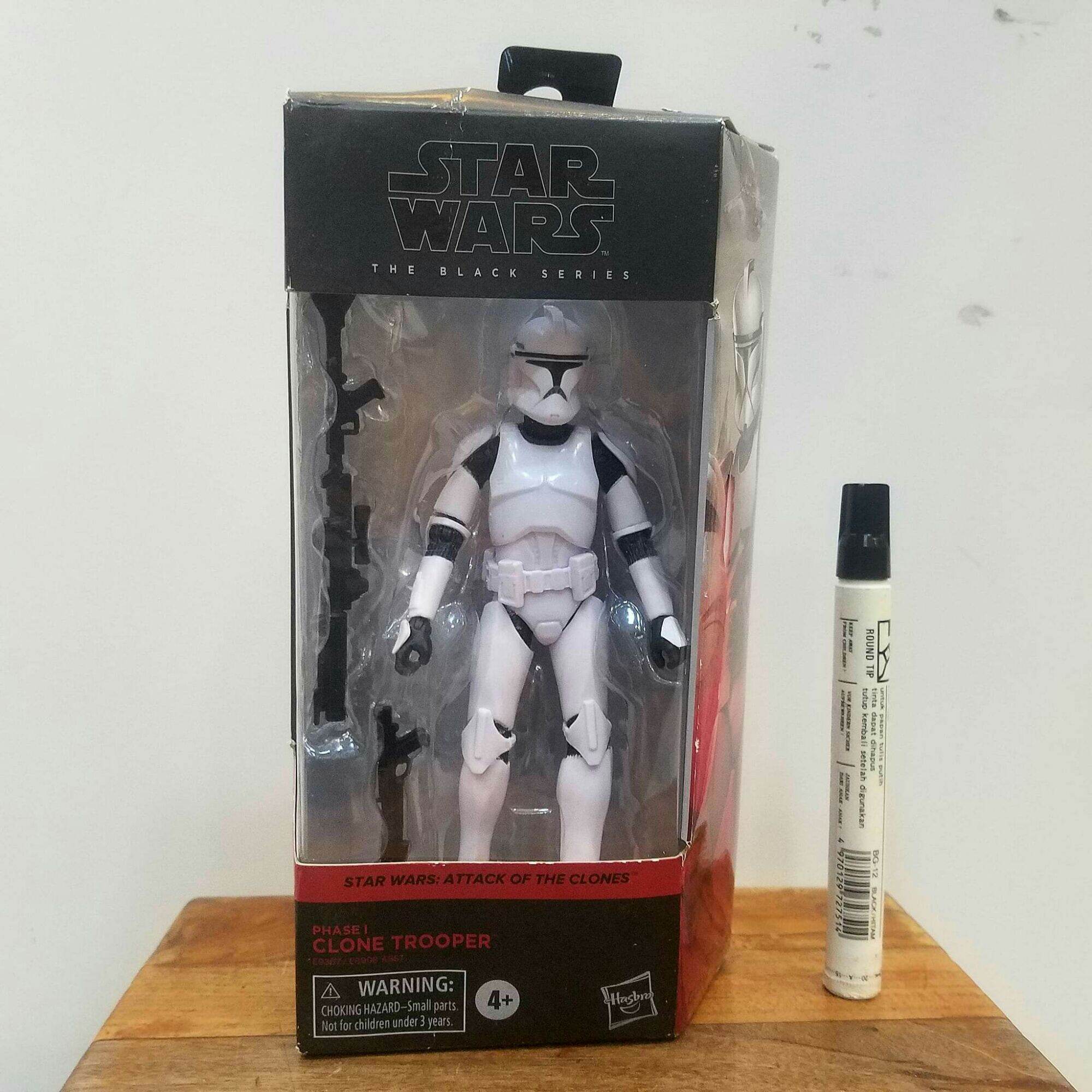 mainan action figure star wars black series Clone trooper phase