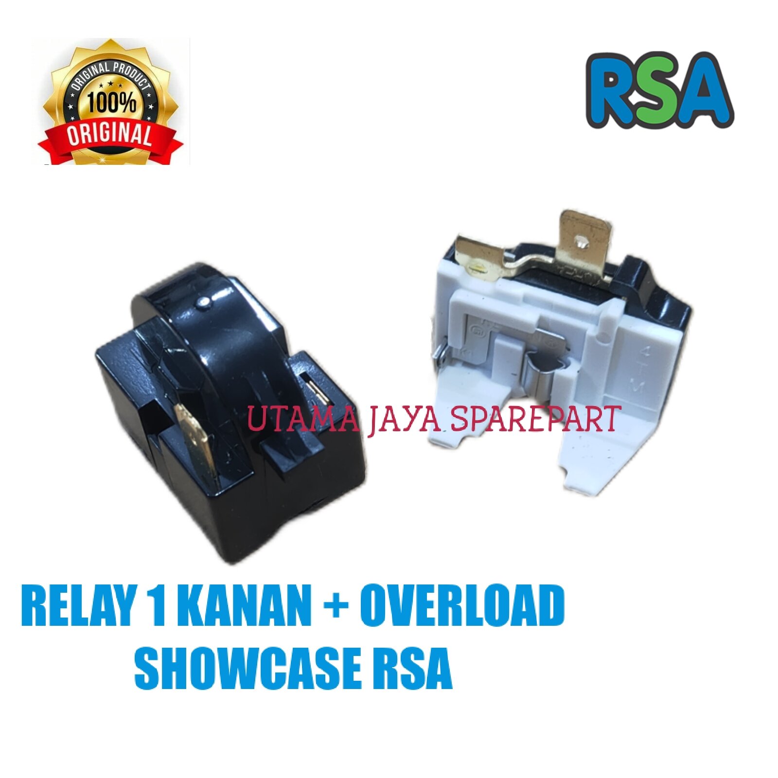 RELAY PTC 1 PIN KANAN OVERLOAD SHOWCASE RSA / KULKAS 1 PINTU / PTC ...