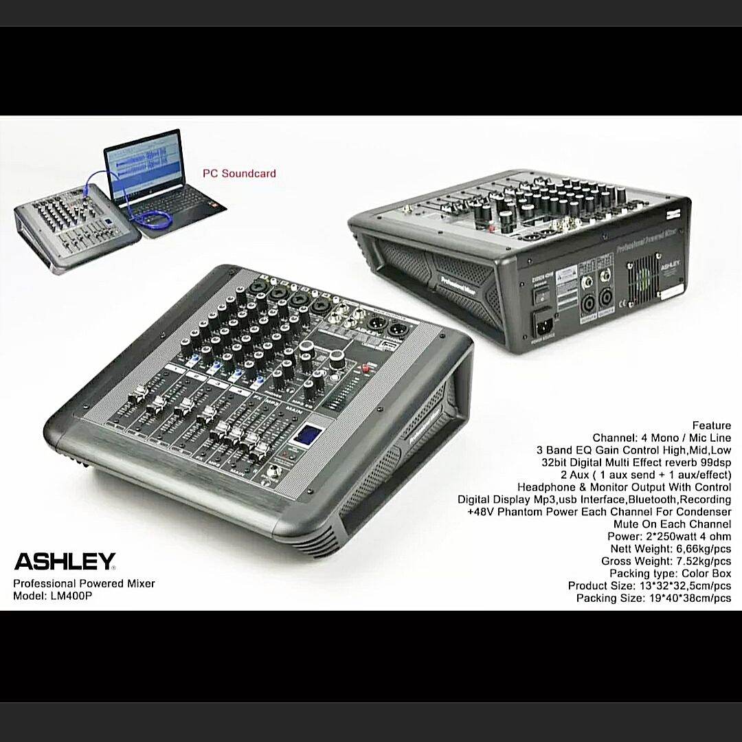 Power Mixer Ashley LM 400P Original 4 Channel Lazada Indonesia
