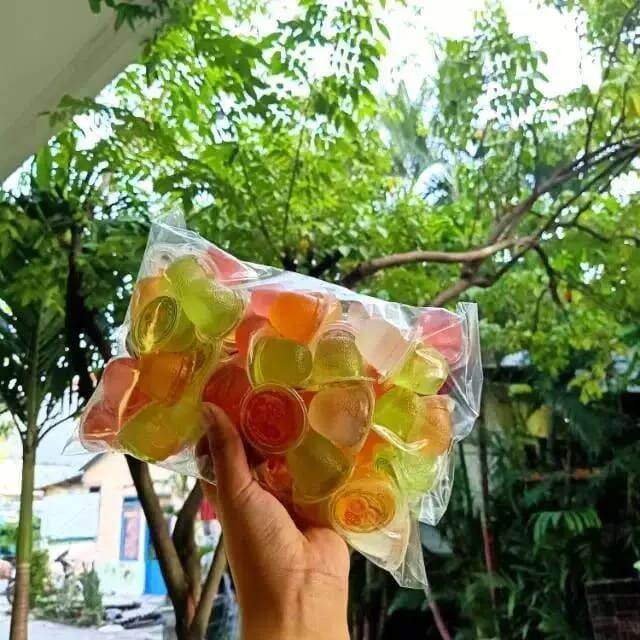 inaco jelly agar kemasan 1 kg ( isi 60 an )/ agar agar jelly inaco ...