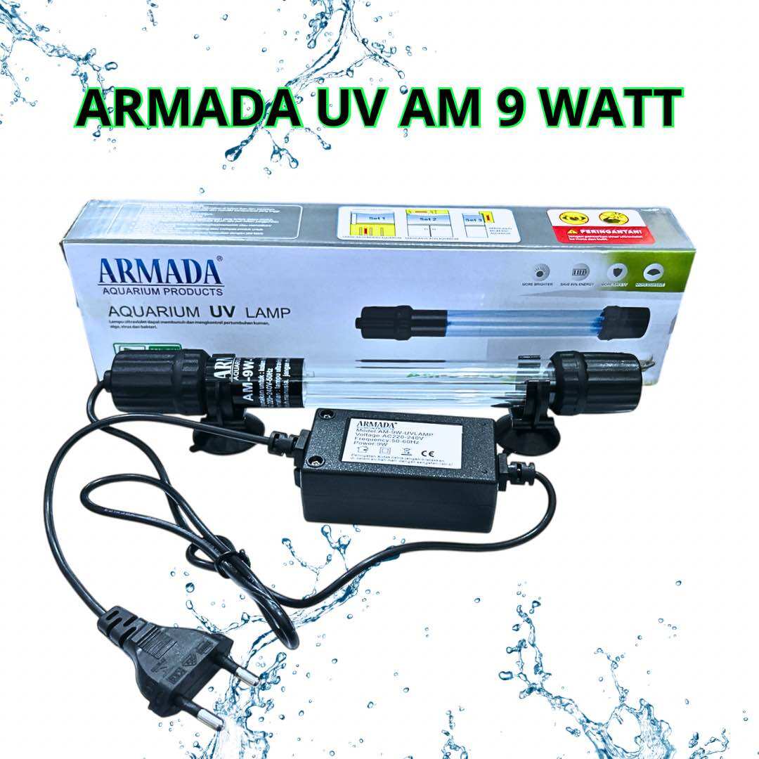 ARMADA UV AM 9 WATT LAMPU UV STERILISASI ANTI LUMUT BAKTERI DAN ALGAE