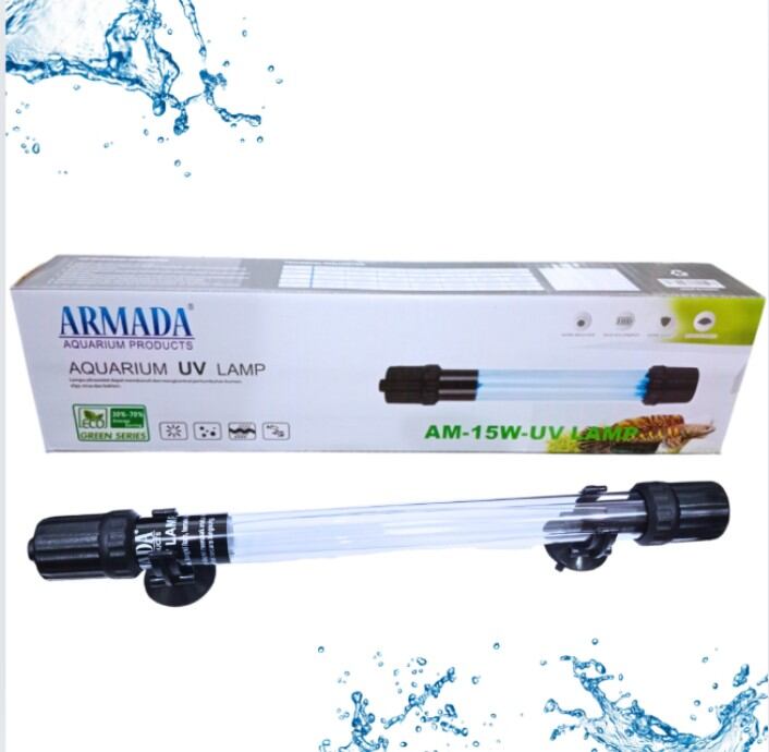 ARMADA AM 15WATT AQUARIUM UV LAMP LAMPU UV ANTI LUMUT JAMUR ALGAE