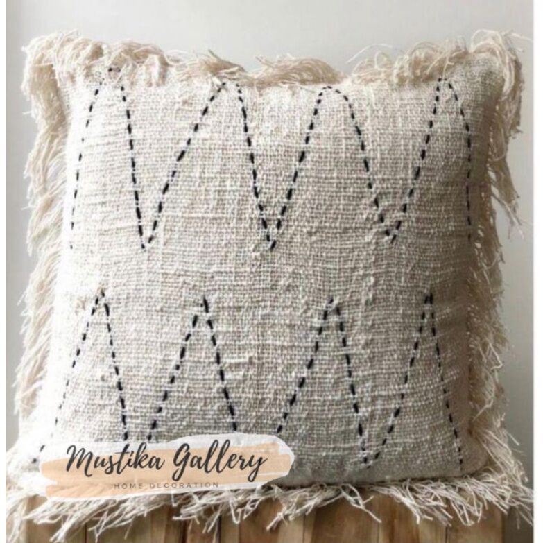 (013)sarung bantal sofa/cushion cover bohemian zigzag