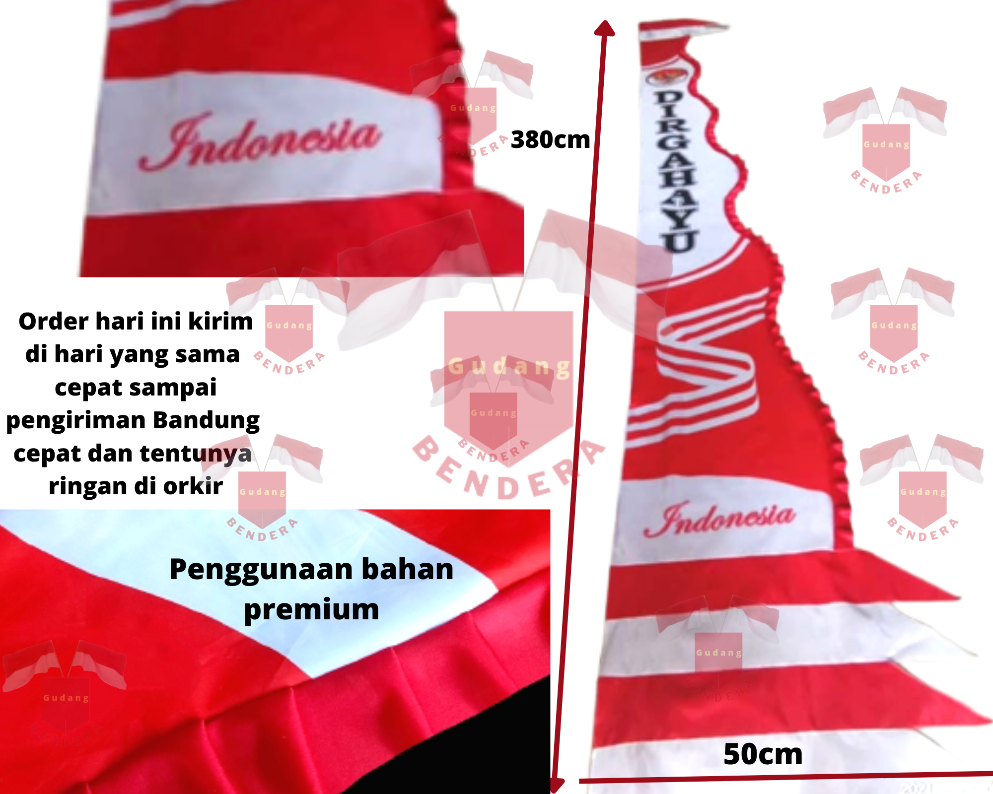 Umbul Umbul Jumbo Bendera Bandir Lazada Indonesia