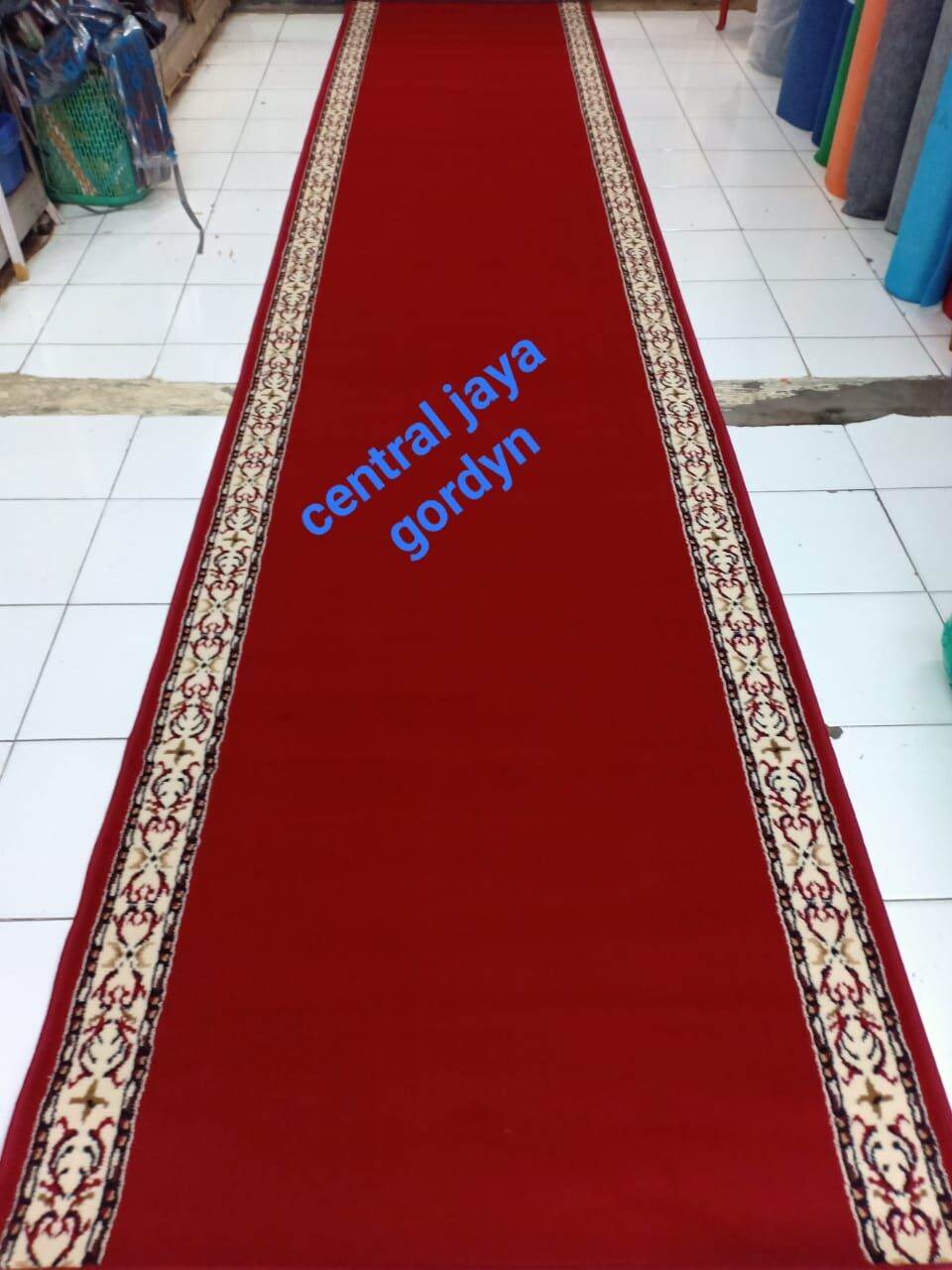 karpet masjid - karpet sajadah mushola - karpet masjid gulungan ( 570cm x 105cm)