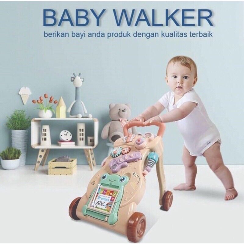 Mainan Bayi Musik dorongan bayi belajar jalan Baby Walker Lazada