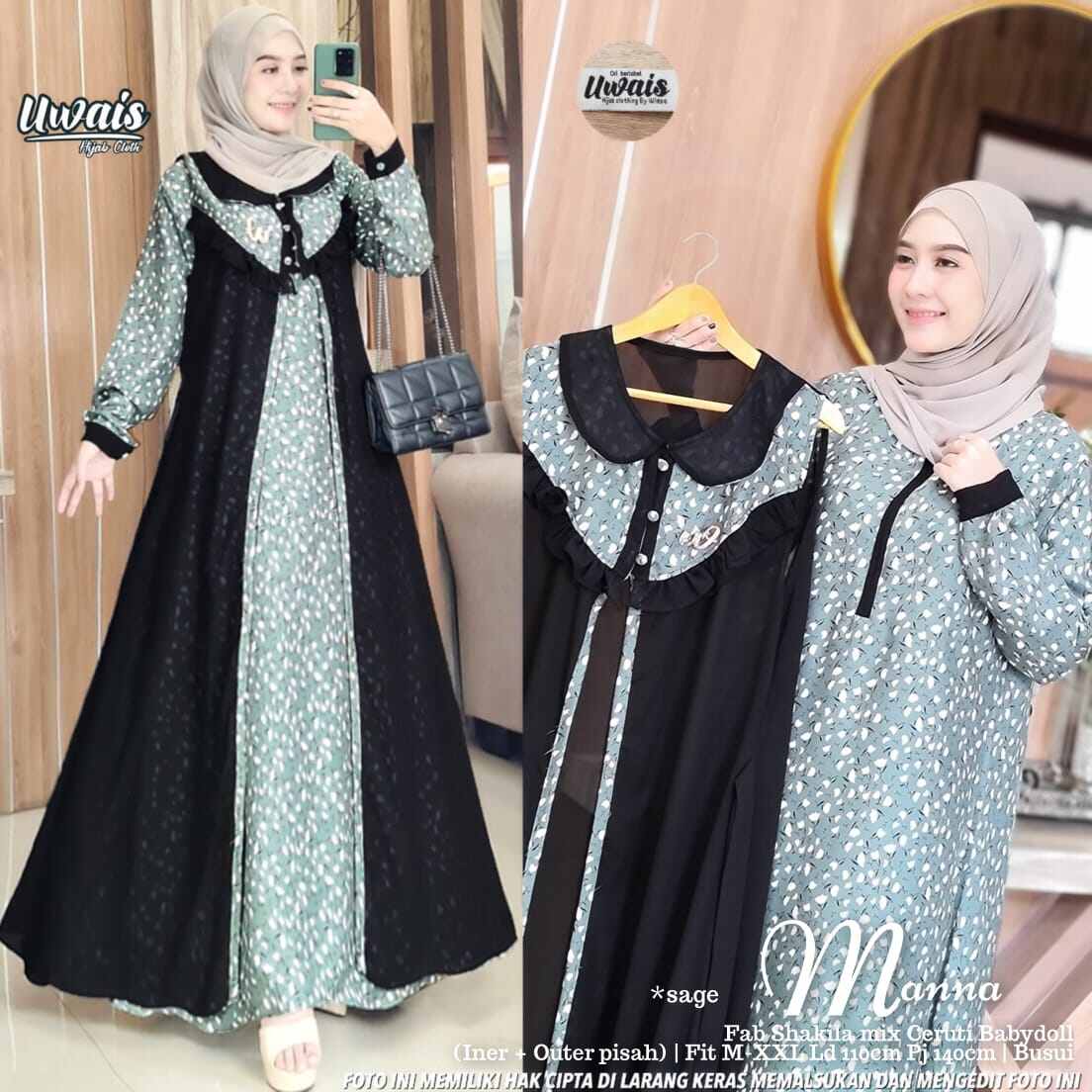 Dress#Manna#Dinamika by Uwais hijab 