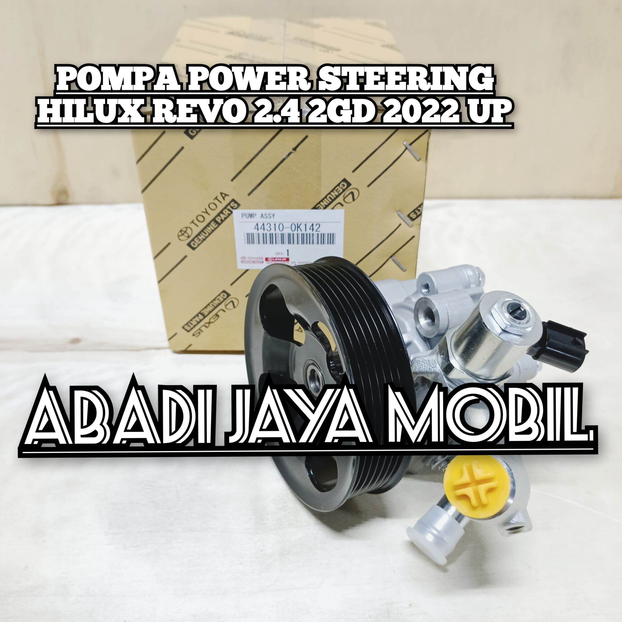 POMPA POWER STEERING STIR HILUX ROCCO 2GD 2.4 2022 UP HILUX REVO NEW 2GD 2.4 44310-0K142 Harga 1,750,000 rupiah*Gratis Ongkir