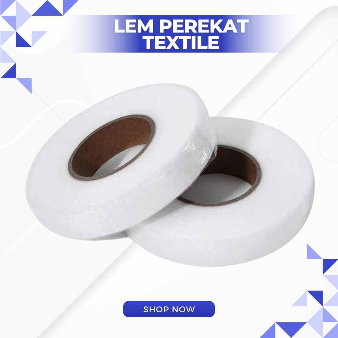 Perekat Tekstil / Lem Som 2 sisi lebar 2cm 2.5cm 3cm