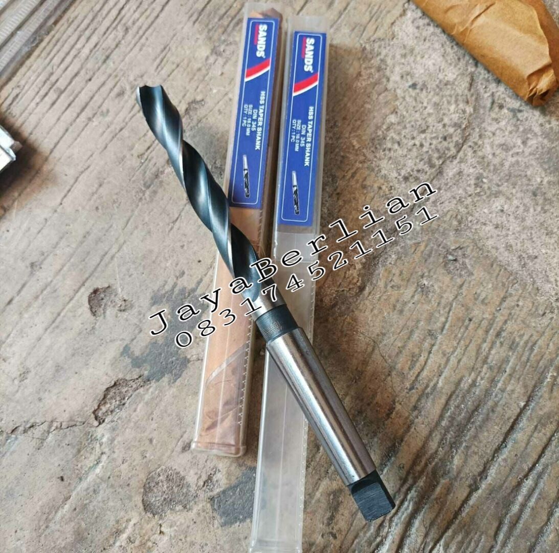 Sands Mata Bor Besi Baja Hss Terbaik Taper Shank Model Kones Mm Mata