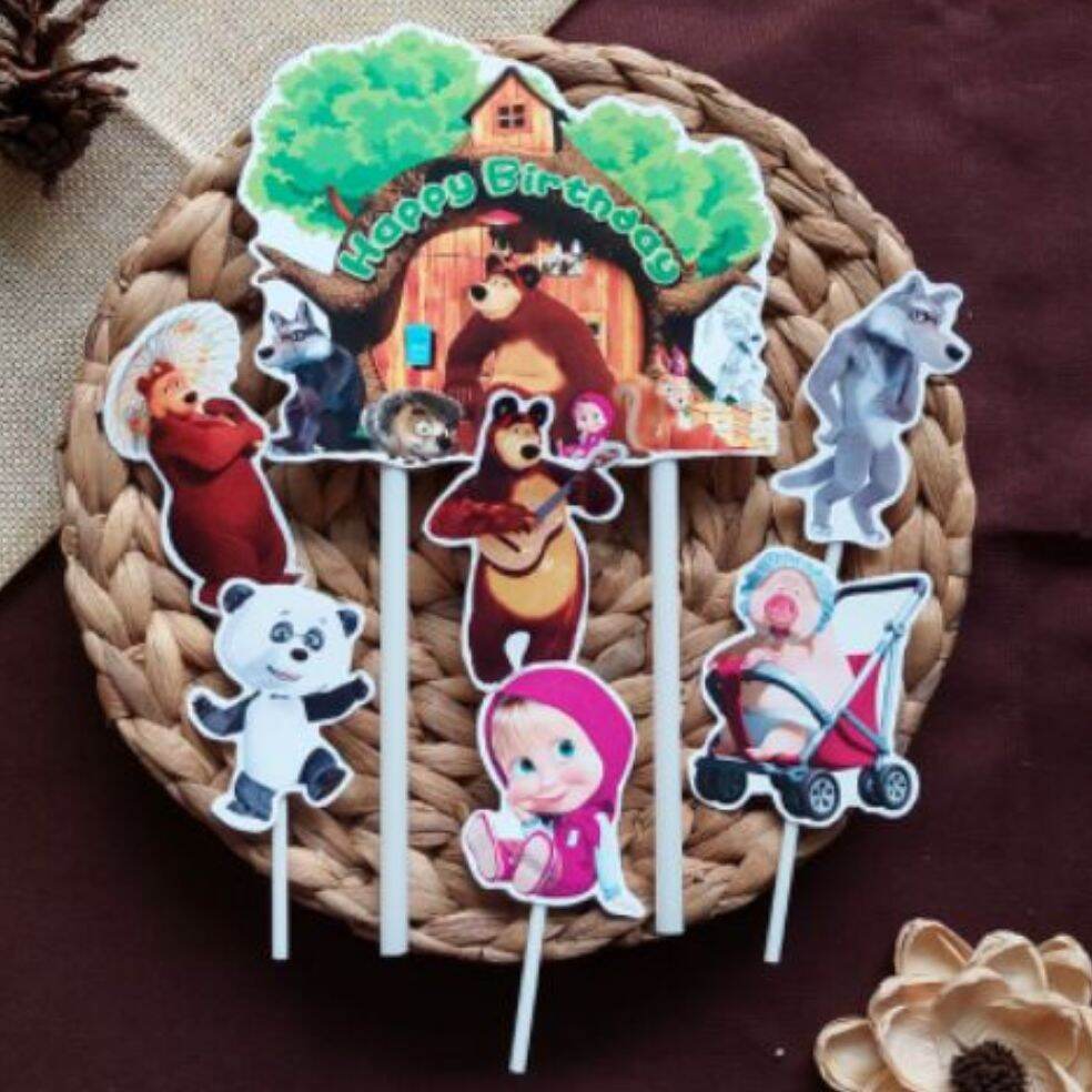 topper toper hiasan tusukan kue cake happy birthday ulang tahun