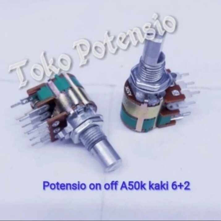 POTENSIO ON OFF A50K KAKI 6+2 SETEREO | Lazada Indonesia