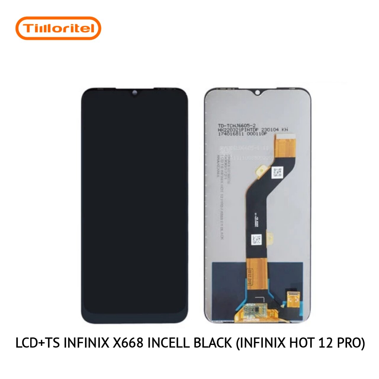 LCD+TS INFINIX X668 INCELL BLACK (INFINIX HOT 12 PRO) Giá 111,000 Đồng*Miễn phí vận chuyển