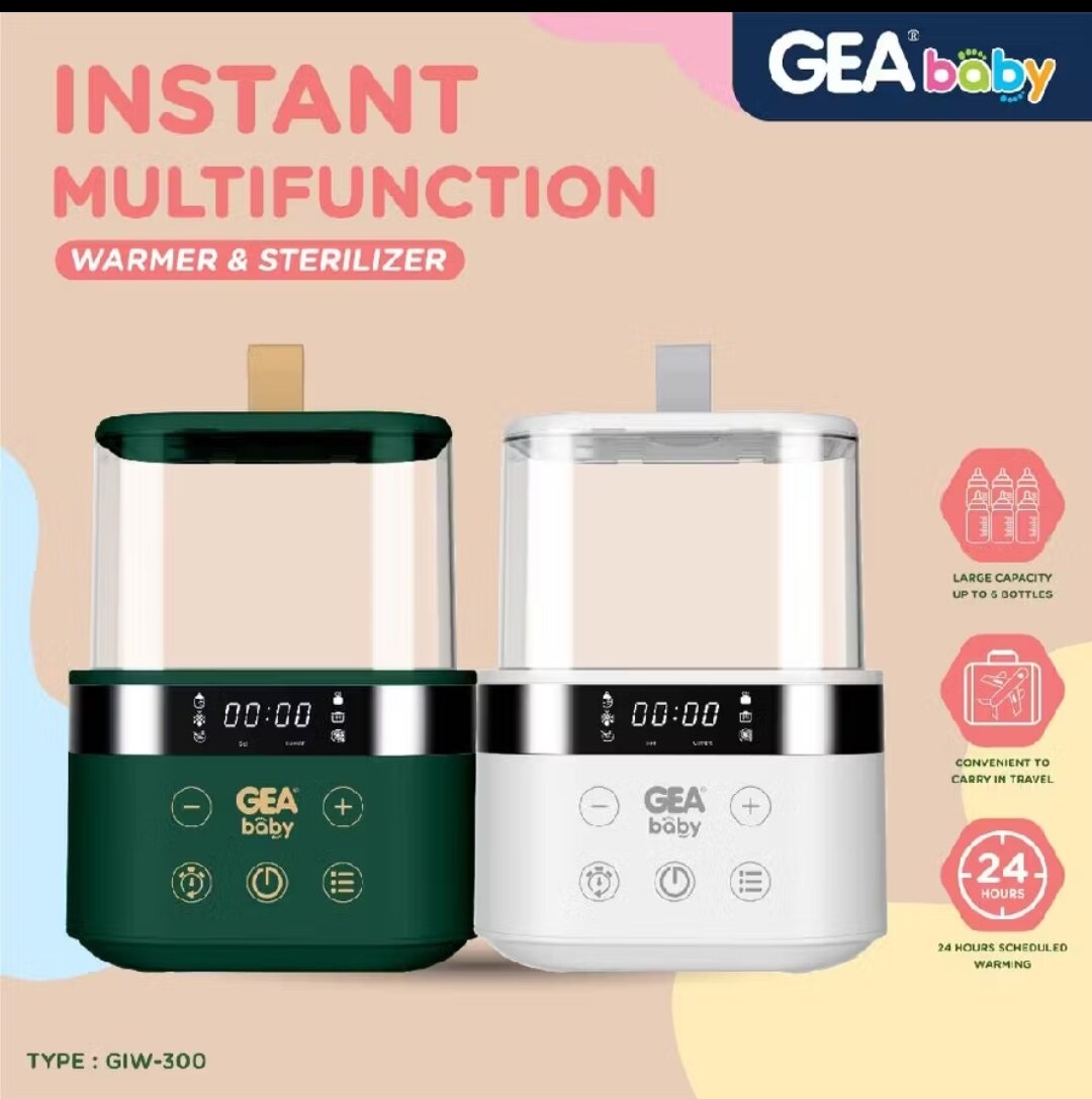 Gea Baby GIW-300 Instant Multifunction Sterilizer Warmer GIW300 penghangat ASI MPASI steril botol susu
