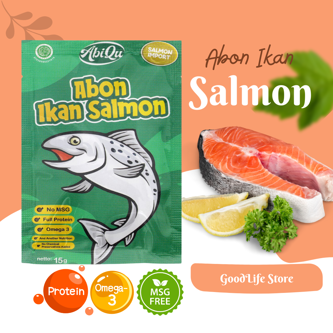 Abon Ikan Salmon Non MSG Abon Bayi MPASI 15 Gram