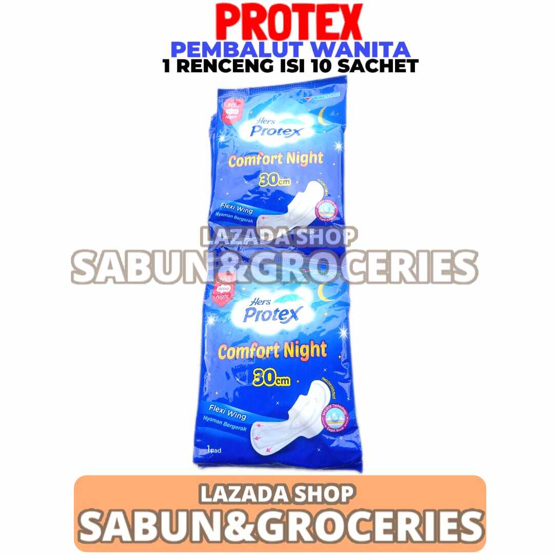 Protex Pembalut Wanita Comfort Night Cm Renceng Isi Sachet Lazada Indonesia