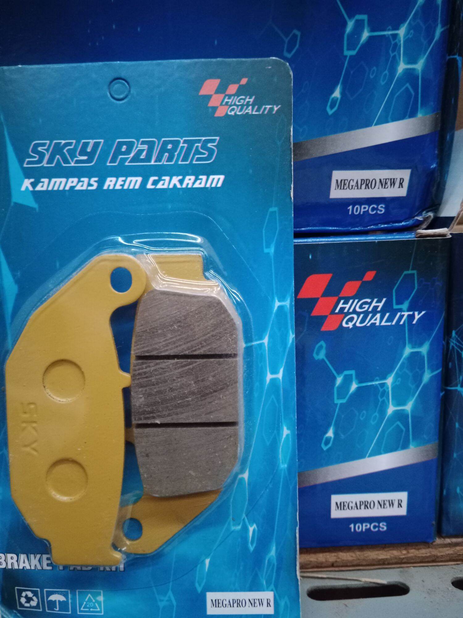 kampas rem diskpad Megapro new belakang CB150R belakang Tiger new belakang CRF belakang ss Harga 7,500 rupiah*Gratis Ongkir