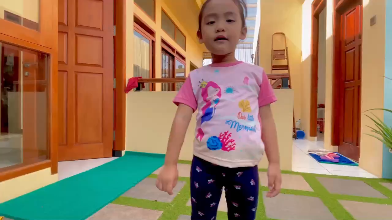 Kaos Anak Perempuan Lengan Pendek Karakter Pinky Rainbow Pakaian Atasan Katun Baju T Shirt Cewek