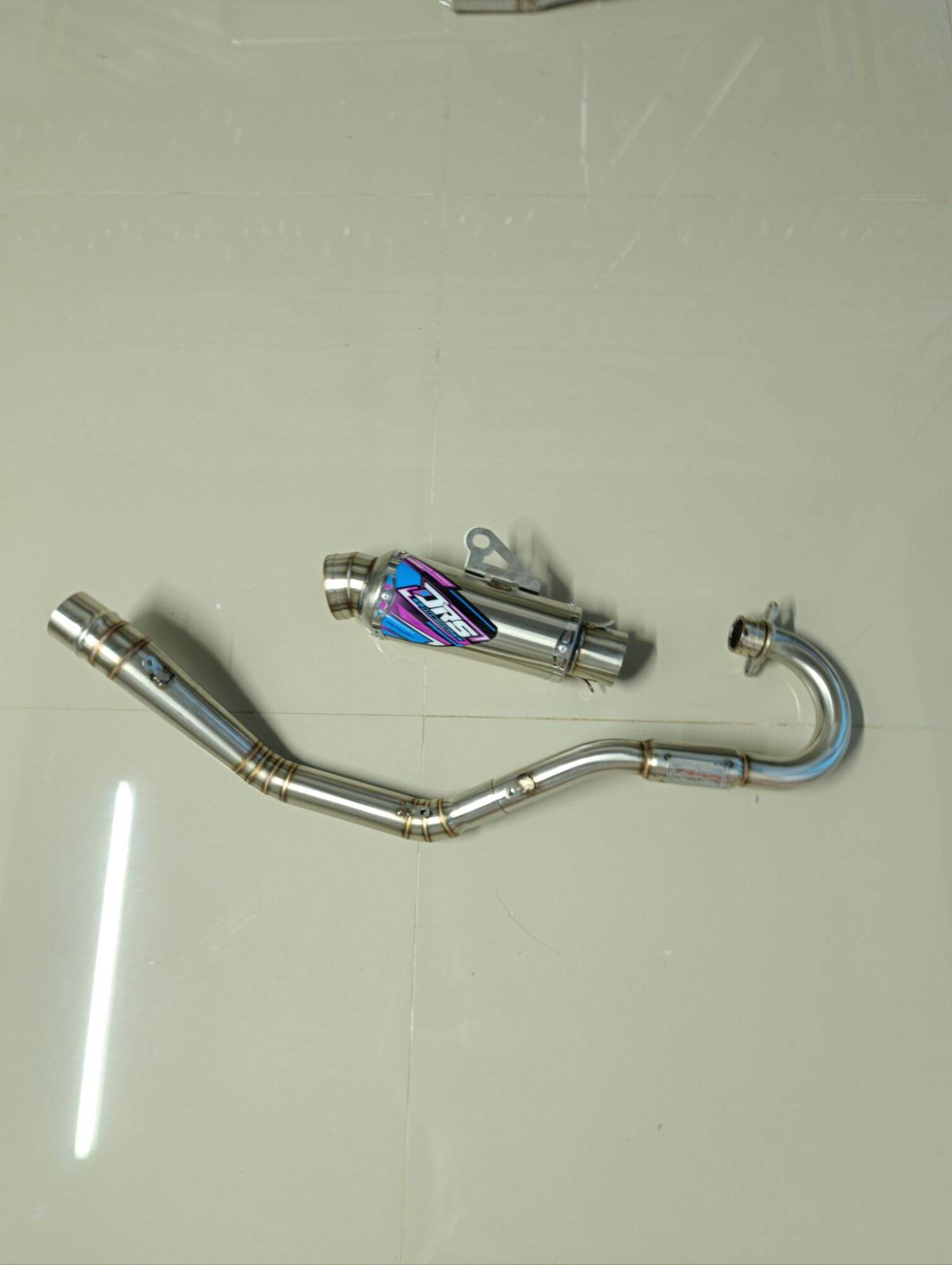 Knalpot surex kolong atas TIPE DR-1 crf klx wr155 Dtracker original DRS RACING Harga 485,000 rupiah*Gratis Ongkir