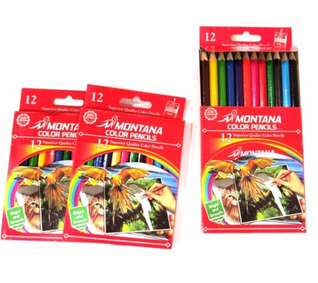 Pensil Warna MONTANA 12 Warna Pendek Murah Berkualitas | Lazada Indonesia