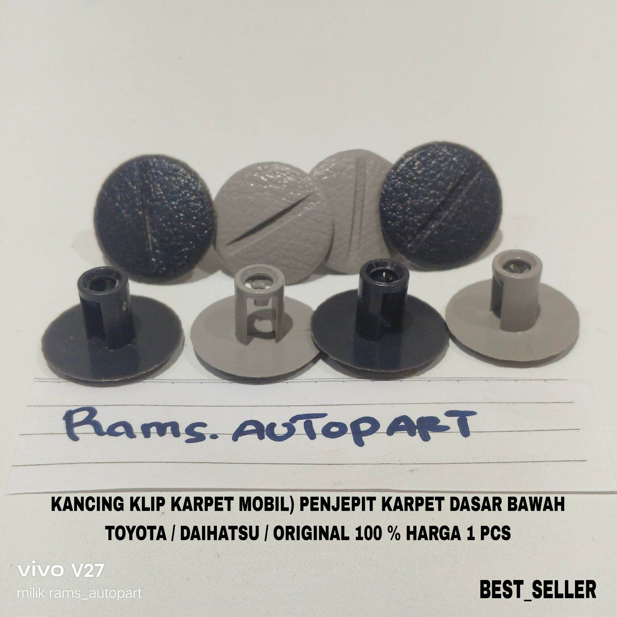 Promo Car Carpet Clip Buttons / Bottom Base Carpet Clips / Toyota Cars / Daihatsu / Original 100% Giá 5,000 Đồng*Miễn phí vận chuyển