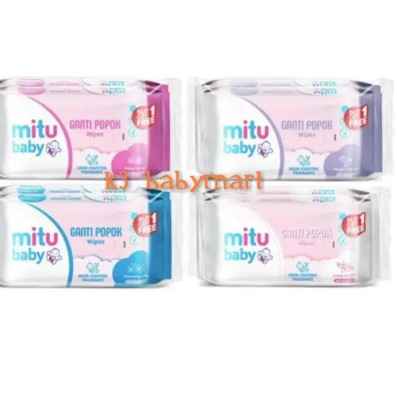 Mitu Baby Ganti Popok Wipes 50s buy 1 get 1 free tisu basah wet tissue baby wipes tisu ganti popok