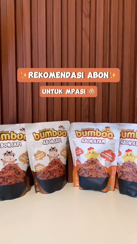 Bumbo Sapi Bumboo Abon MPASI Sapi dan Ayam Aman untuk Usia Mulai 6 Bulan Kemasan ...