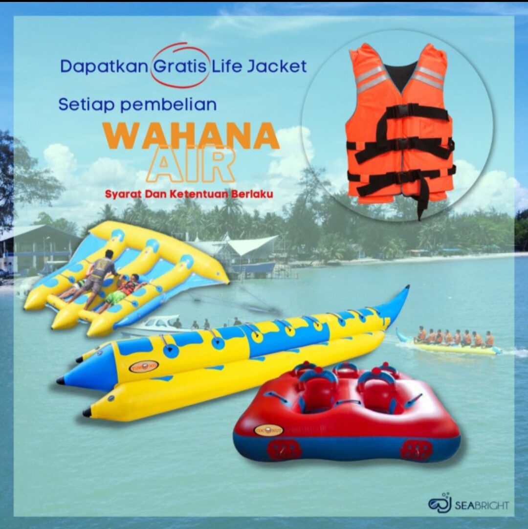 Banana Boat 5 orang Perahu Karet Wahana Air Lazada Indonesia