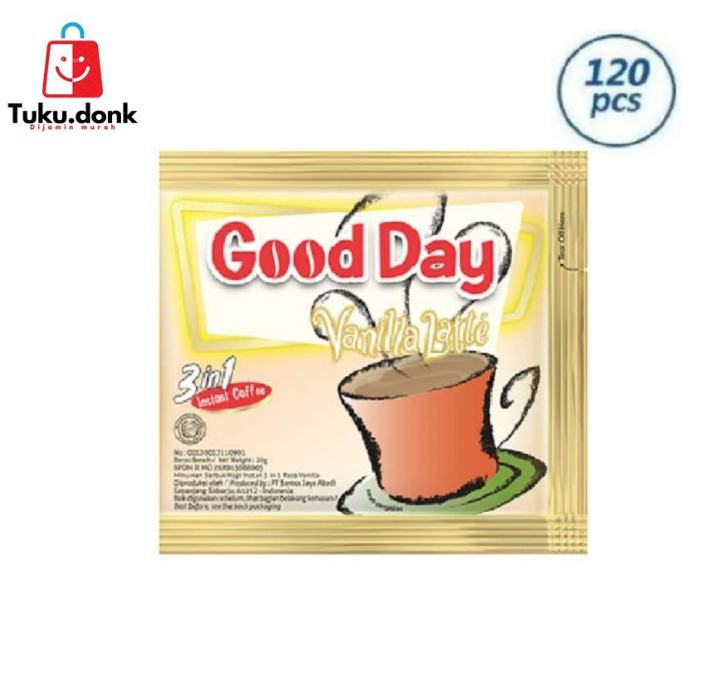 Good Day Vanilla Latte 3 in 1 Kopi Instan 1 dus isi 120