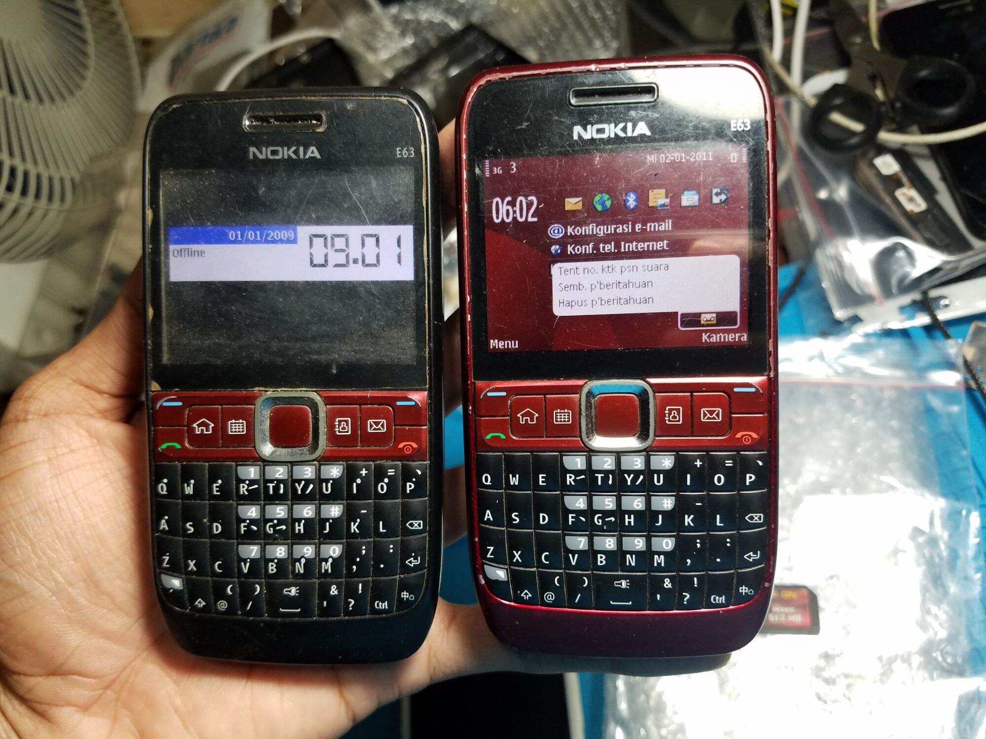 NOKIA E63-NOKIA SYMBIAN-NOKIA QWERTY Harga 175,000 rupiah*Gratis Ongkir