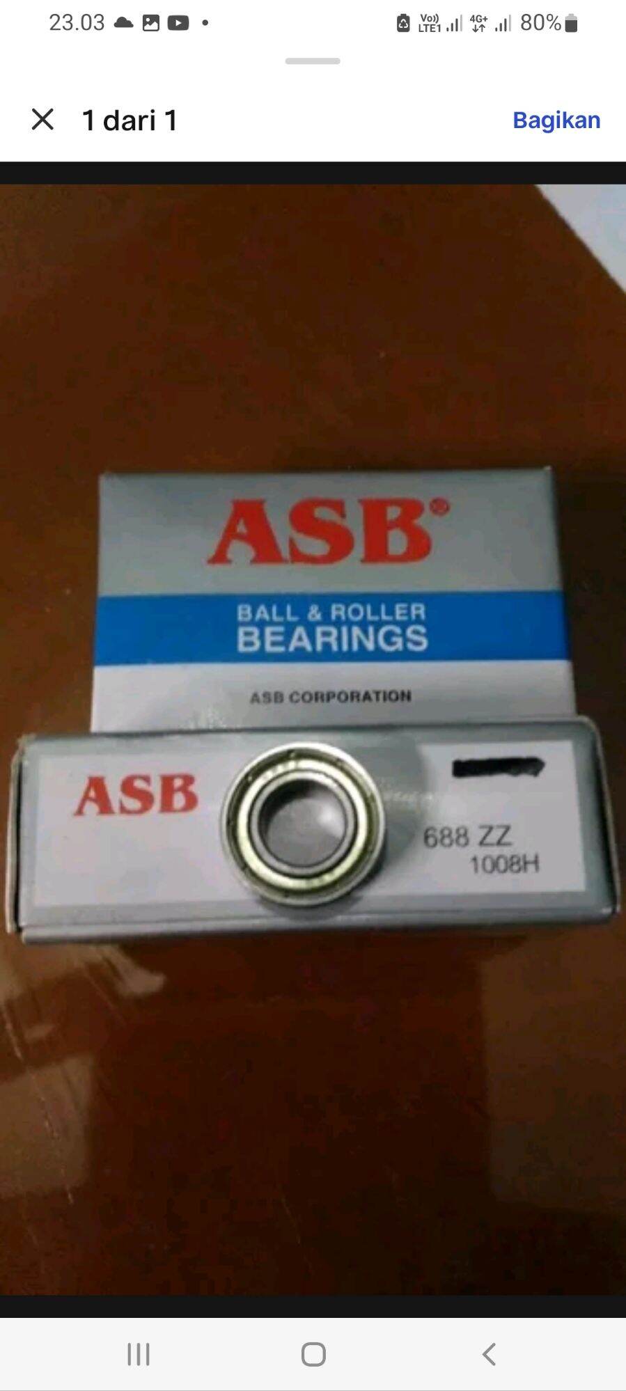 Ball bearing 688 ZZ ASB [8×16×5] | Lazada Indonesia