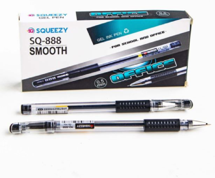 SQUEEZY SQ-888 PULPEN GEL 1PACK isi 12PCS