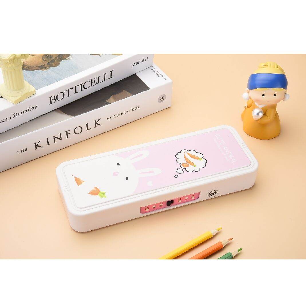 Kotak Tempat Tepak Pensil Tingkat Kode Anak Laki Laki Perempuan Pencil Case Susun 2