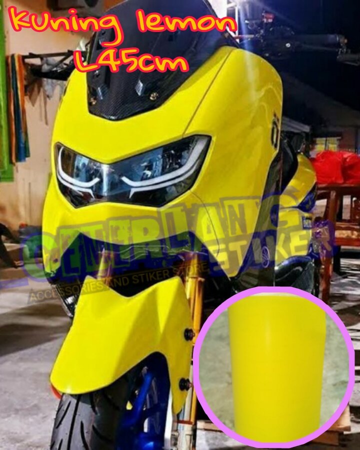 Scotlet Kuning Lemon Glossy ,skotlet stiker warna kuning lemon Harga 15,000 rupiah*Gratis Ongkir