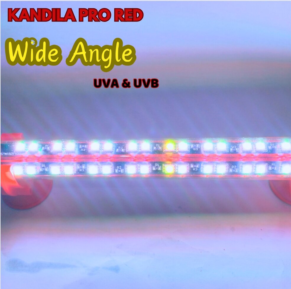 KANDILA PRO RED VIEW WIDE ANGLE PRO 600 LAMPU LED CELUP TANNING AQUARIUM AQUASCAPE