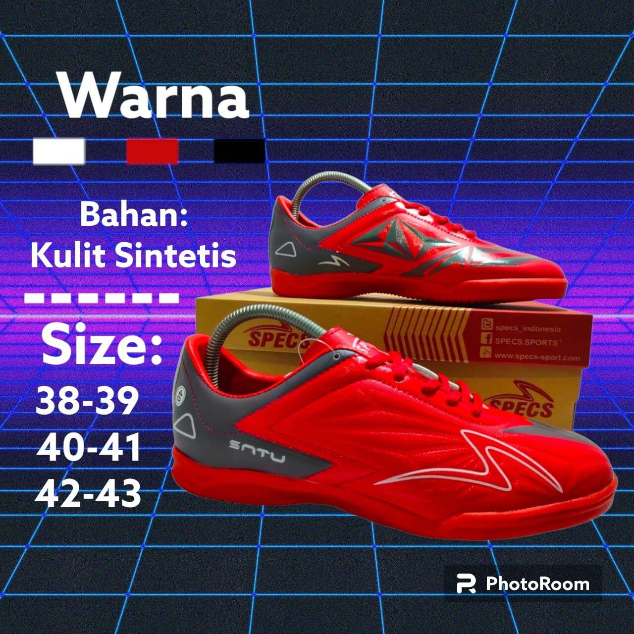 sepatu specs satu pro in merah,hitam murah berkualitas | Lazada Indonesia