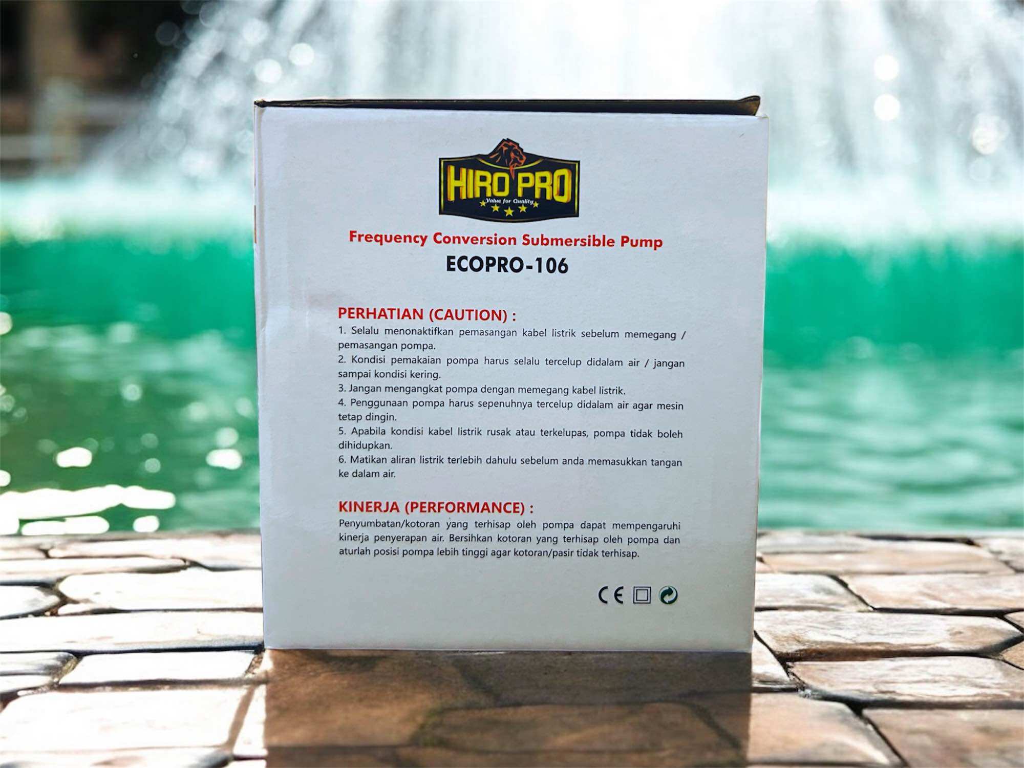 HIRO PRO ECO 106 POMPA KOLAM AQUARIUM CONVERSION SUBMERSIBLE PUMP