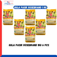 [PAKET HEMAT ISI 6] Gula Pasir RoseBrand 1 Kg PROMO MURAH/RoseBrand Gula Pasir 1 Kg PROMO MURAH