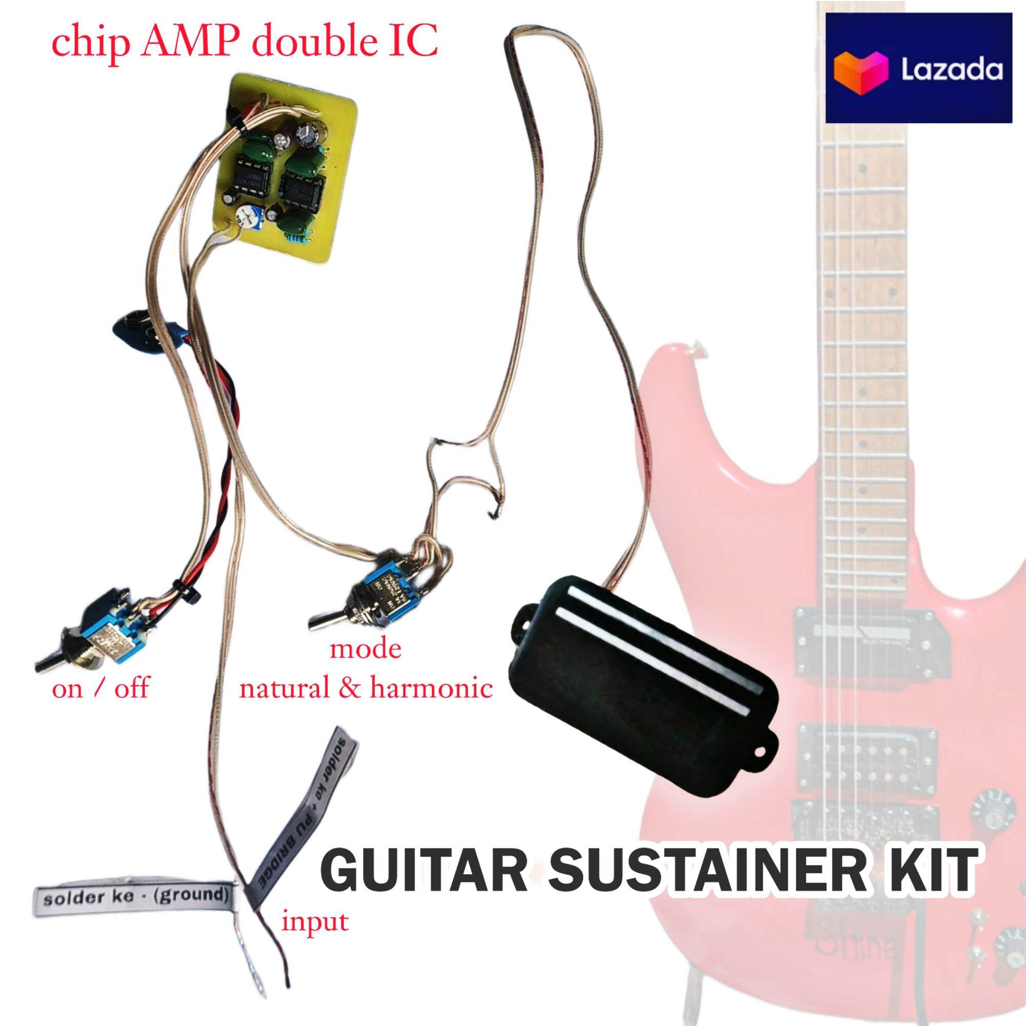 pickup sustainer kit gitar untuk Ibanez fender Gibson SG Yamaha Parker