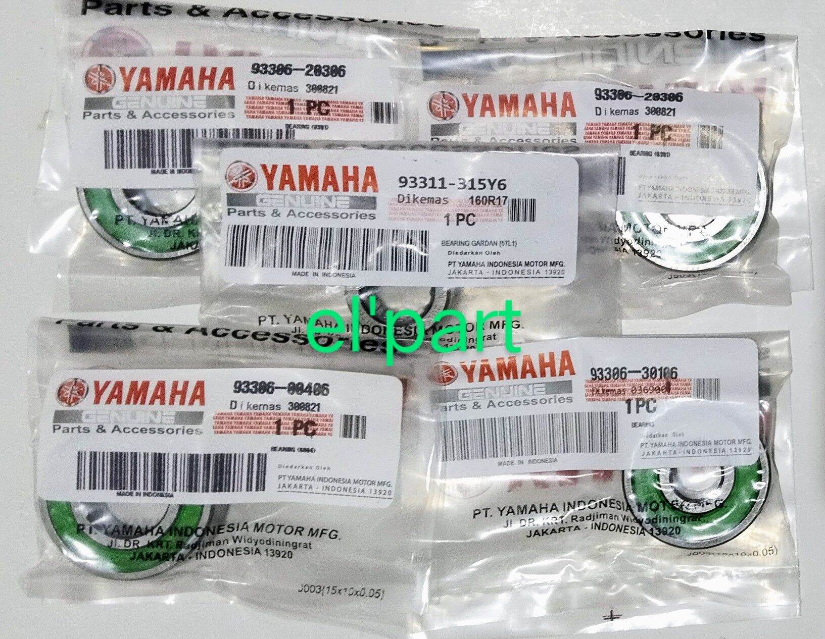 laher bearing gigi rasio gardan gearbox set mio Sporty smile nouvo fino