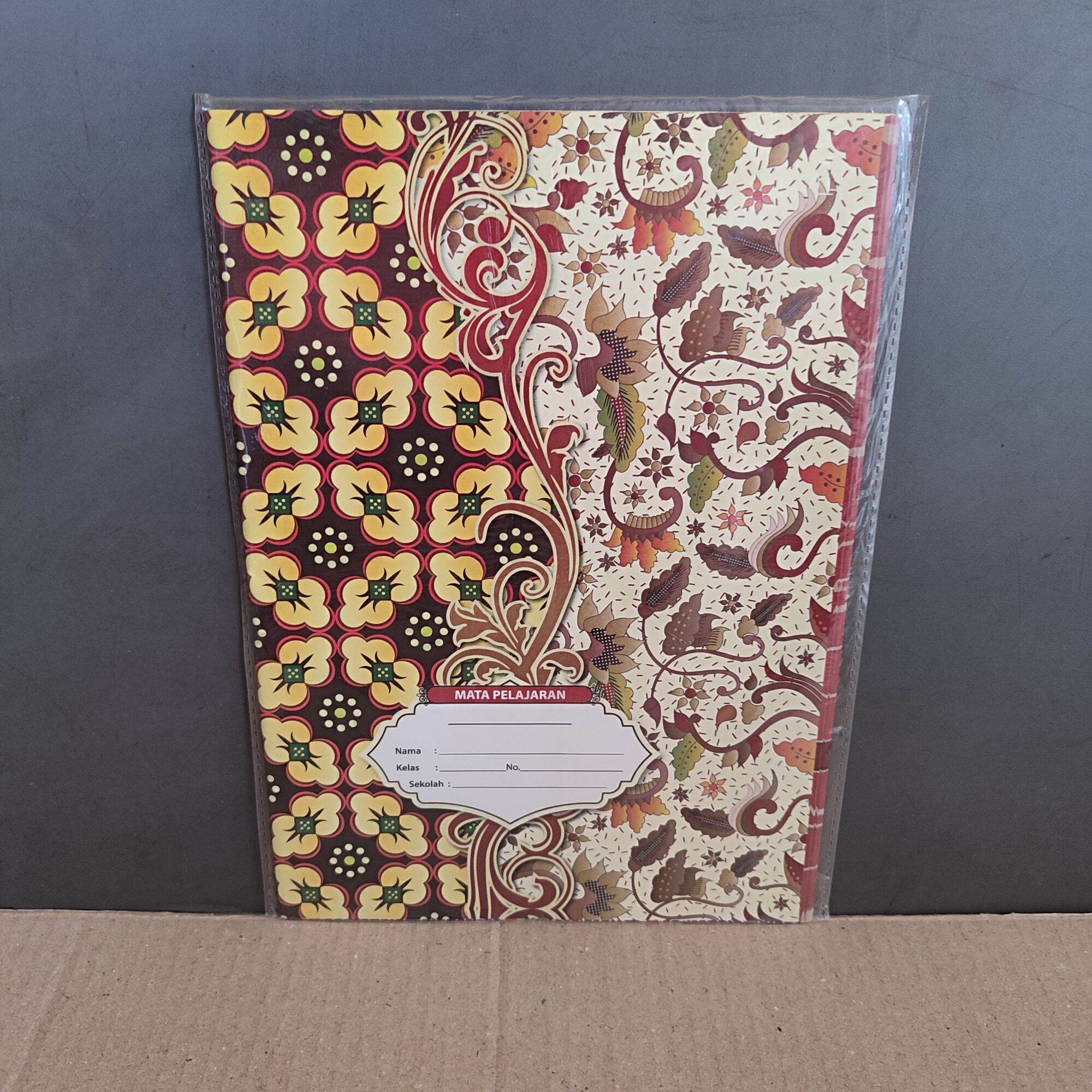 1 Pak Sampul Buku Batik Campus TEBAL Isi 20 Lembar