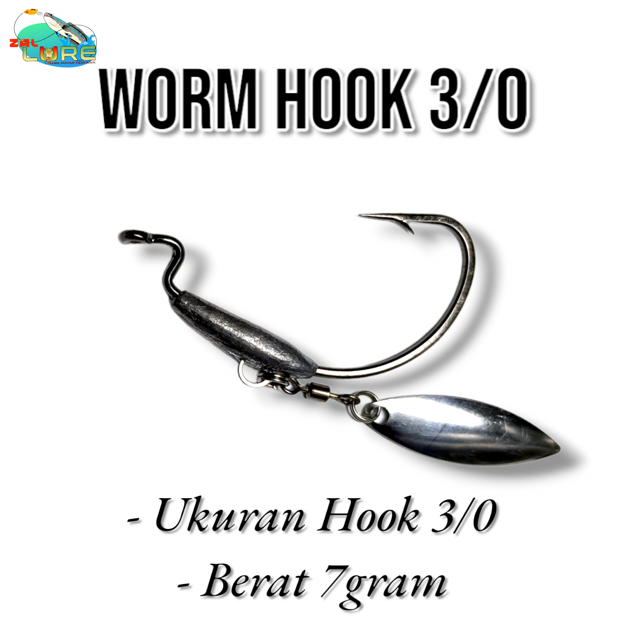 Jual VMC 3/0 Worm Hook 7317LD Kail Pancing - Kab. Banjar - Barito