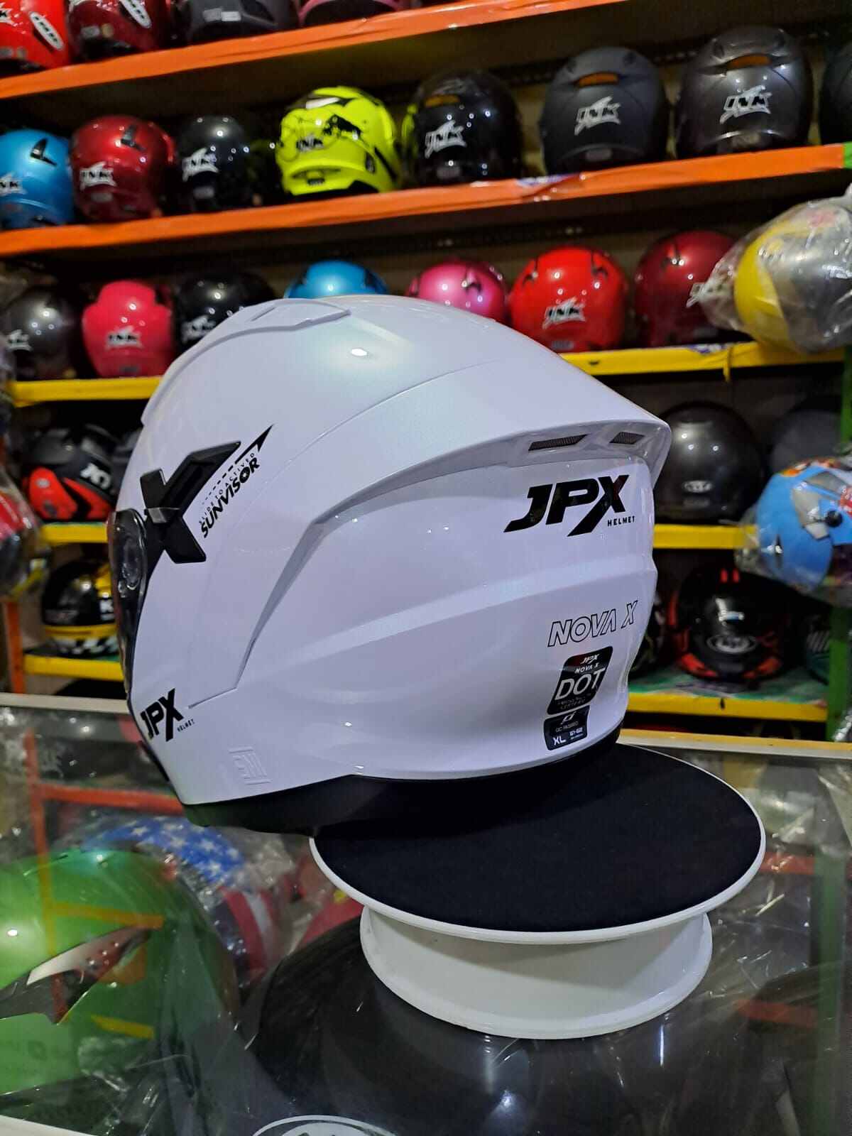 Helm Jpx Nova X White Putih Lazada Indonesia