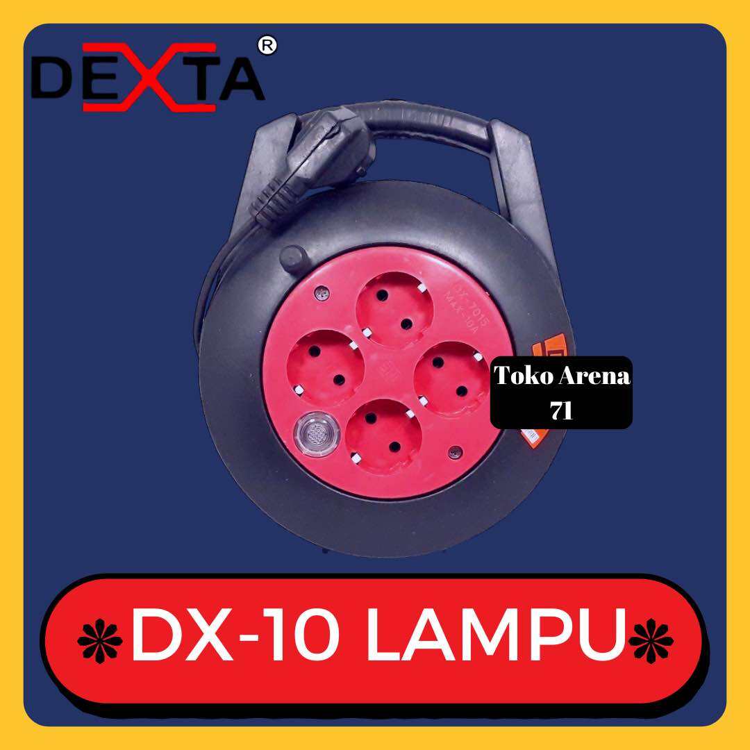 Kabel Rol Kabel Roll Kabel Gulung Dexta Lubang 4 Dx 10 Lampu